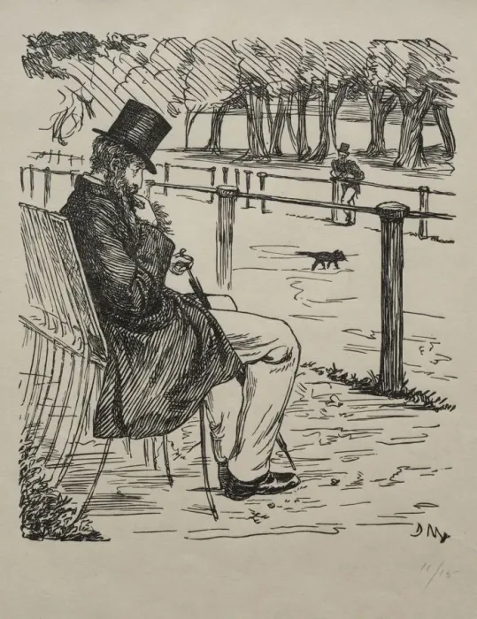 Framed Print : The Last of the Barons, 1855. Creator: George Louis Palmella Busson Du Maurier (British Framed Print : The Last of the Barons, 1855. Creator: George Louis Palmella Busson Du Maurier (British