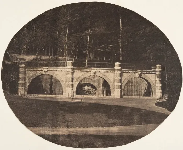 Framed Print : [The Bear Enclave, Zoological Gardens, Brussels], 1854-56