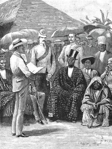 'The Coronation of an African Chief at Ballom in South Africa, 1890. Creator: Unknown