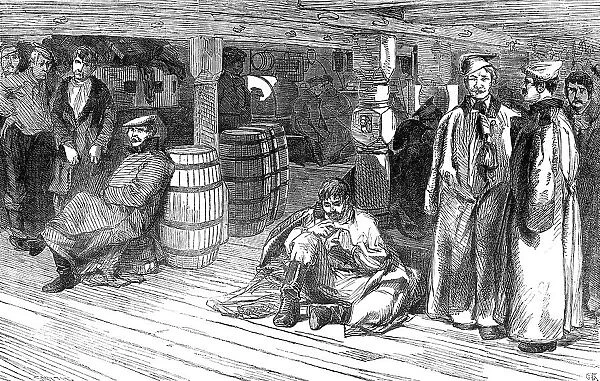 'The Devonshire' - Russian Prisoners between Decks, 1854. Creator: Unknown. 'The Devonshire' - Russian Prisoners between Decks, 1854. Creator: Unknown