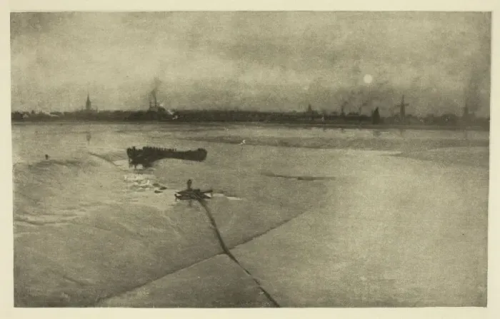 Framed Print : The Last of the Ebb-Great Yarmouth from Breydon, 1887. Creator: Peter Henry Emerson Framed Print : The Last of the Ebb-Great Yarmouth from Breydon, 1887. Creator: Peter Henry Emerson