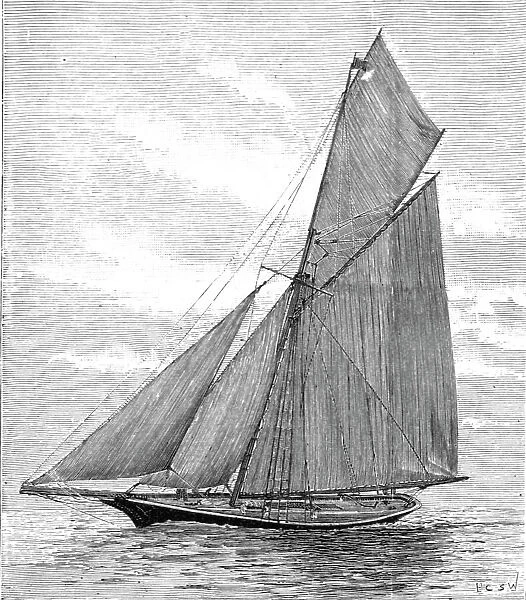 'The German Emperor's Yacht 'Meteor', late 'Thistle', 1891. Creator: Unknown. 'The German Emperor's Yacht 'Meteor', late 'Thistle', 1891. Creator: Unknown