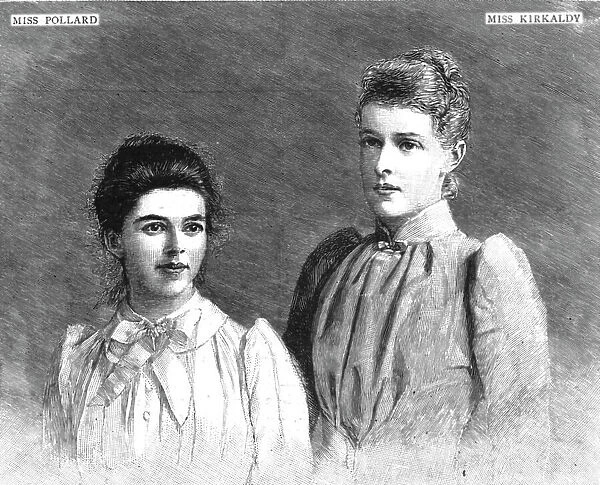 'The two girl Graduates in Natural Science at Oxford, 1891, 1891. Creator: Unknown