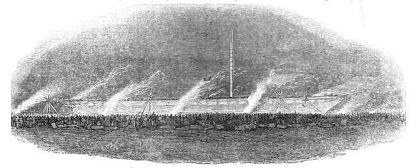 'The Great Britain'steam-ship leaving Cumberland Basin, Bristol, 1844