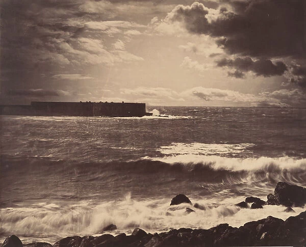 [The Great Wave, Sete], 1857. Creator: Gustave Le Gray