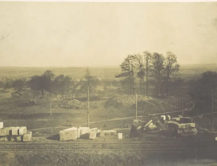 Framed Print : [The Grounds Looking Towards Penge], 1854. Creator: Philip Henry Delamotte