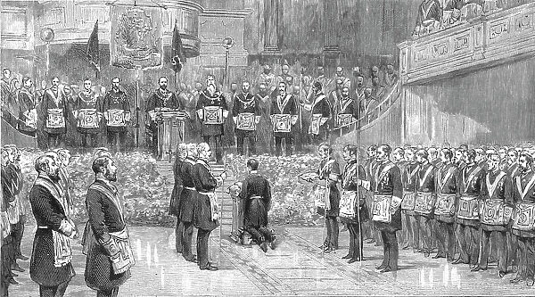 'The Installation of the Duke of Clarence at Reading as Provisional Grand Master of the Berkshire F Creator: Unknown