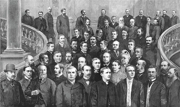 'The Members of the New London School Board, 1891. Creator: Unknown