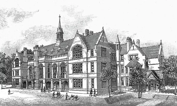 'The New Grammer School Buildings at Bedford, 1891. Creator: Unknown