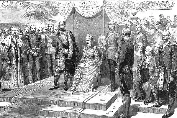 'The Opening of the Edinburgh Exhibition by H.R.H. The Duke of Edinburgh, 1890. Creator: Unknown