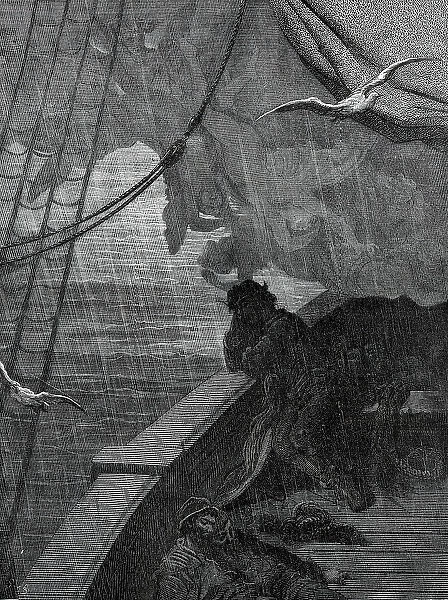 '...The Rime of the Ancient Mariner', illustrated by Gustave Dore, 1876. Creator: Adolphe François Pannemaker. '...The Rime of the Ancient Mariner', illustrated by Gustave Dore, 1876. Creator: Adolphe François Pannemaker