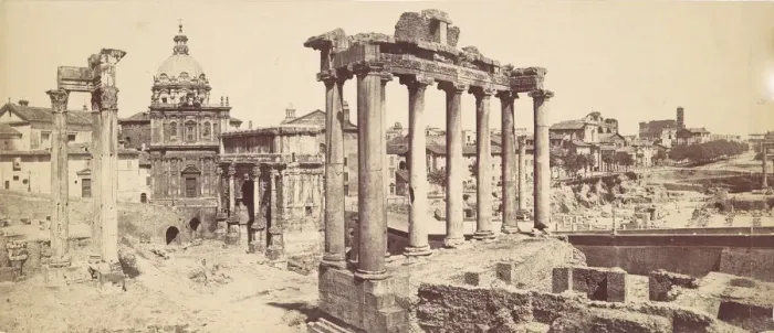 Framed Print : [The Roman Forum], ca. 1870s. Creator: Felix Bonfils