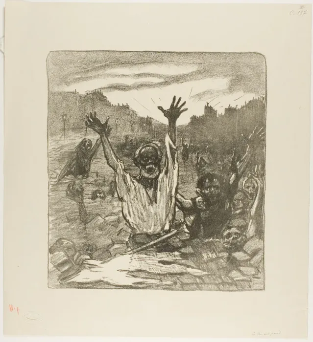 Framed Print : The Cry of the Streets!, February 1894. Creator: Theophile Alexandre Steinlen Framed Print : The Cry of the Streets!, February 1894. Creator: Theophile Alexandre Steinlen