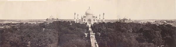 [The Taj Mahal from the Gateway], January-March 1864. Creator: John Murray