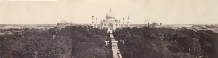 Framed Print : [The Taj Mahal from the Gateway], January-March 1864. Creator: John Murray