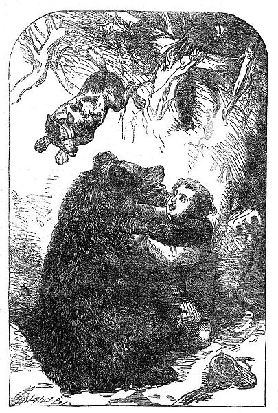 'The Young Yachtsmen:' Granville and the Bear, 1864. Creator: Unknown. 'The Young Yachtsmen:' Granville and the Bear, 1864. Creator: Unknown