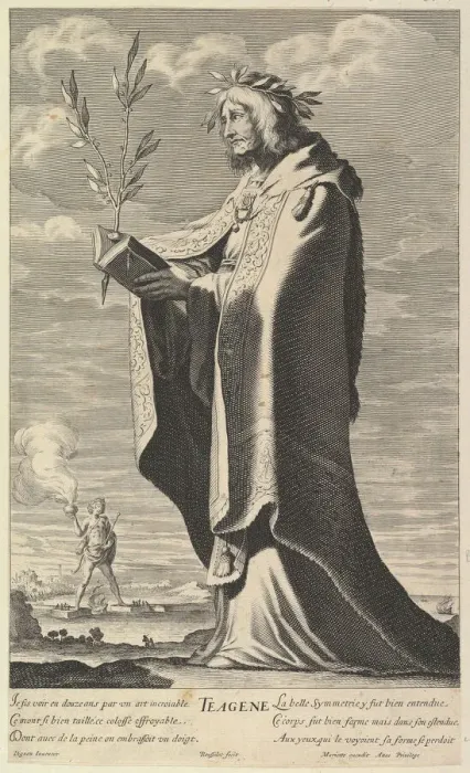 Framed Print : Theagene, ca. 1639-40. Creators: Gilles Rousselet, Abraham Bosse Framed Print : Theagene, ca. 1639-40. Creators: Gilles Rousselet, Abraham Bosse