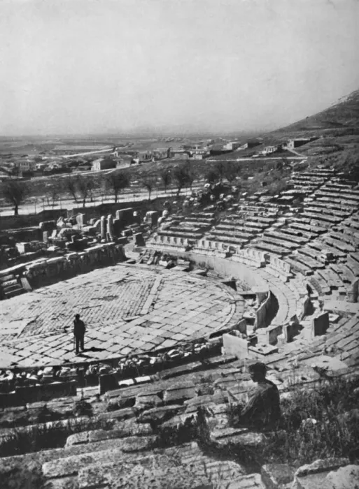 Framed Print : The Theater of Dionysus on the southern slope of Acropolis, 1913 Framed Print : The Theater of Dionysus on the southern slope of Acropolis, 1913