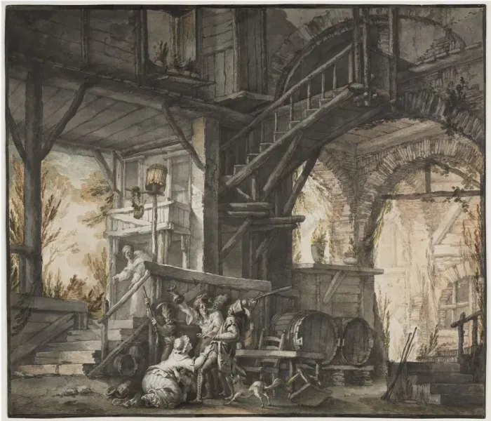 Framed Print : Theater Scene, c. 1775-1776. Creator: Giovanni David (Italian, 1743-1790) Framed Print : Theater Scene, c. 1775-1776. Creator: Giovanni David (Italian, 1743-1790)