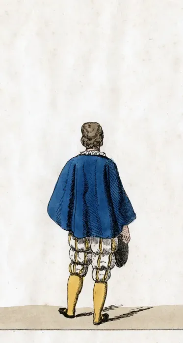 Framed Print : Theatre costume design for Shakespeares play, Henry VIII, 19th century