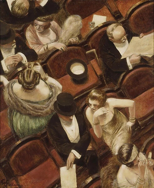 At the theatre. Creator: Guillaume, Albert (1873-1942)