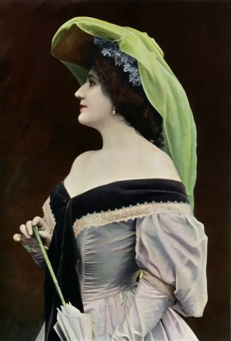 Framed Print : Theatre Des Varietes. - Mlle. C. Thevenet. - Role de Caroline - La Chauve-Souris, 1904