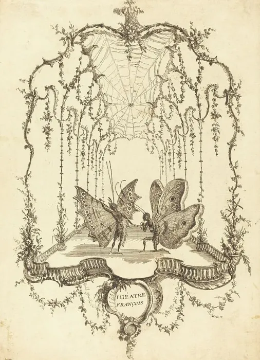 Framed Print : Théâtre Français, in or after 1756. Creator: Charles-Germain de Saint-Aubin Framed Print : Théâtre Français, in or after 1756. Creator: Charles-Germain de Saint-Aubin