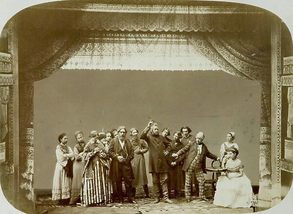 Theatre group of the Folk Theatre, Russia, 1892