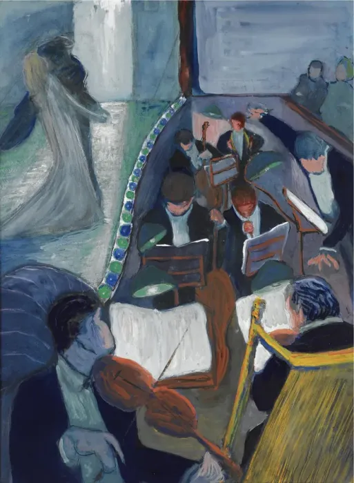 Framed Print : In the theatre I, 1906-1907. Artist: Verefkin, Marianne, von (1860-1938) Framed Print : In the theatre I, 1906-1907. Artist: Verefkin, Marianne, von (1860-1938)