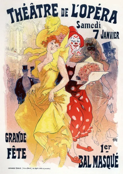 Framed Print : Theatre de l opera. Bal masque (Poster), 1898-1899. Artist: Cheret, Jules (1836-1932) Framed Print : Theatre de l opera. Bal masque (Poster), 1898-1899. Artist: Cheret, Jules (1836-1932)