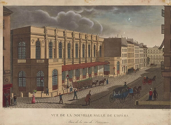 Théâtre de l'Académie Royale de Musique, ca 1821. Creator: Dubois, François (1790-1871)