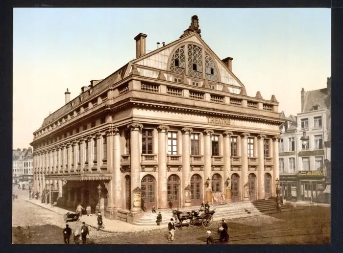Framed Print : The Theatre, Lillie, France, c. 1895 Framed Print : The Theatre, Lillie, France, c. 1895