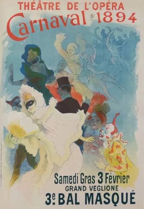 Framed Print : Theatre de l?Opera, Carnaval 1894, 1894. Artist: Cheret, Jules (1836-1932) Framed Print : Theatre de l?Opera, Carnaval 1894, 1894. Artist: Cheret, Jules (1836-1932)