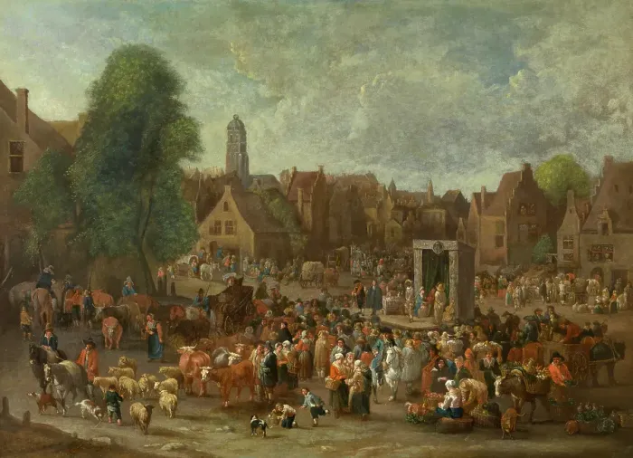 Framed Print : Theatre on the Marketplace. Creator: Peter van Engelen Framed Print : Theatre on the Marketplace. Creator: Peter van Engelen