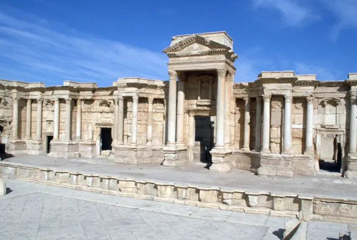 Framed Print : The theatre, Palmyra, Syria Framed Print : The theatre, Palmyra, Syria