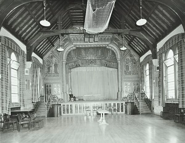The theatre proscenium, Normansfield Hospital, Richmond upon Thames, 1976