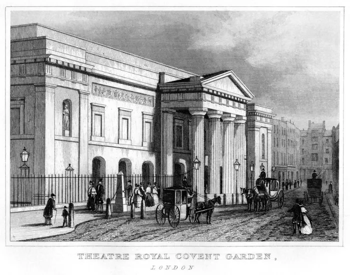 Framed Print : Theatre Royal Covent Garden, Westminster, London, 19th century Framed Print : Theatre Royal Covent Garden, Westminster, London, 19th century