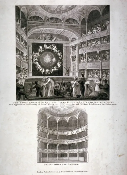 Framed Print : Theatre Royal English Opera House, Westminster, London, 1817. Artist: James Stow Framed Print : Theatre Royal English Opera House, Westminster, London, 1817. Artist: James Stow