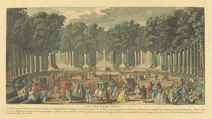 Framed Print : The Theatre of Water (Le Théâtre d'Eau). Creator: Jacques Rigaud Framed Print : The Theatre of Water (Le Théâtre d'Eau). Creator: Jacques Rigaud