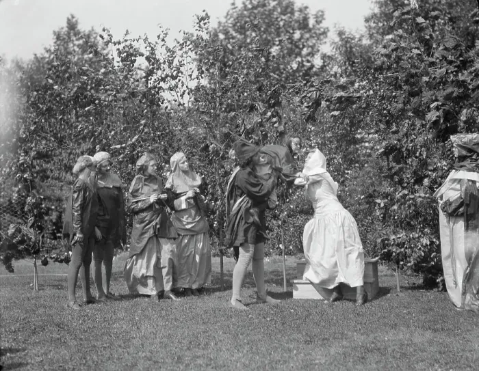 Framed Print : Theatrical performance at Dongan Hall, 1921 May 27. Creator: Arnold Genthe Framed Print : Theatrical performance at Dongan Hall, 1921 May 27. Creator: Arnold Genthe