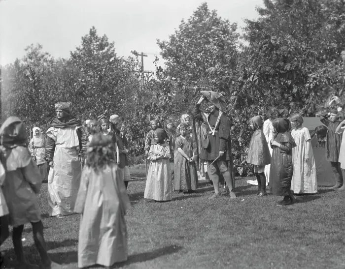 Framed Print : Theatrical performance at Dongan Hall, 1921 May 27. Creator: Arnold Genthe Framed Print : Theatrical performance at Dongan Hall, 1921 May 27. Creator: Arnold Genthe