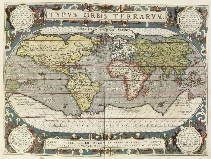 Framed Print : Theatrum Orbis Terrarium, 1592. Creator: Unknown Framed Print : Theatrum Orbis Terrarium, 1592. Creator: Unknown