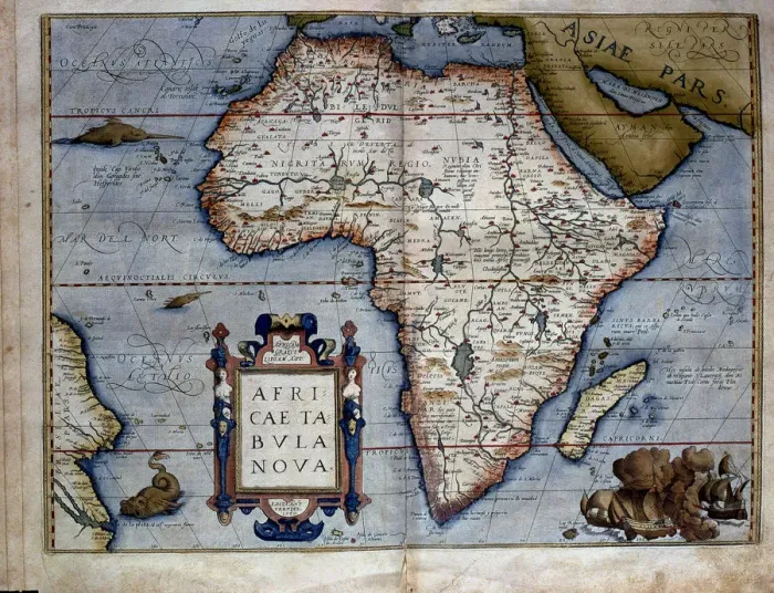 Framed Print : Theatrum Orbis Terrarum by Abraham Ortelius, Antwerp, 1574, map of the African Continent Framed Print : Theatrum Orbis Terrarum by Abraham Ortelius, Antwerp, 1574, map of the African Continent