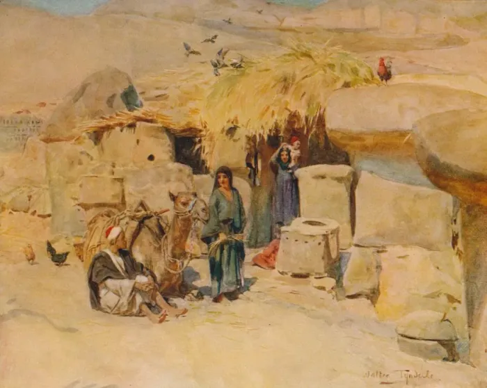 Framed Print : A Theban Homestead, c1905, (1912). Artist: Walter Frederick Roofe Tyndale Framed Print : A Theban Homestead, c1905, (1912). Artist: Walter Frederick Roofe Tyndale