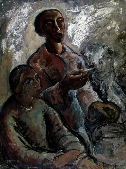 Framed Print : The Two of Them, 20th century. Creator: Karl Hofer. The Two of Them, 20th century. Creator: Karl Hofer Framed Print : The Two of Them, 20th century. Creator: Karl Hofer. The Two of Them, 20th century. Creator: Karl Hofer