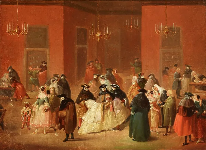 Framed Print : Theme from the Venetian Carnival-Gambling House (Il Ridotto), between 1780-1815. Creator: Unknown Framed Print : Theme from the Venetian Carnival-Gambling House (Il Ridotto), between 1780-1815. Creator: Unknown