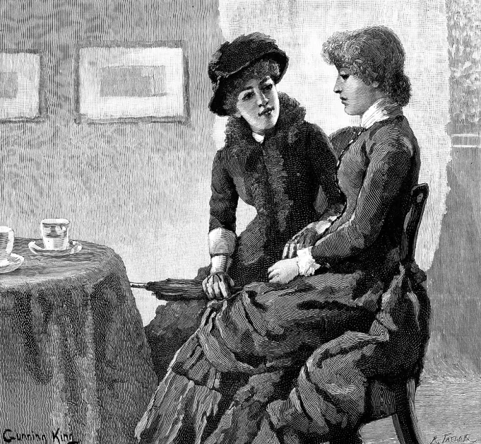 Framed Print : 'Then I suppose, my darling, I may congratulate you, ' said Henny, 1883. Creator: R. Taylor Framed Print : 'Then I suppose, my darling, I may congratulate you, ' said Henny, 1883. Creator: R. Taylor