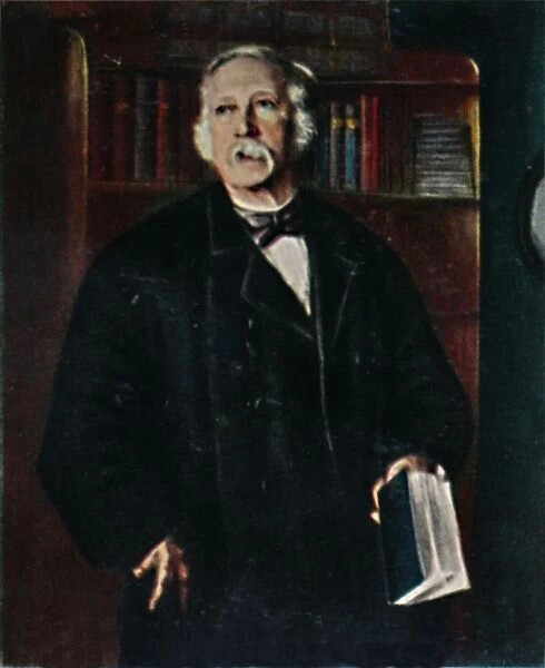 Theodor Fontane 1819-1898. - Gemalde von Hanns Fechner, 1934