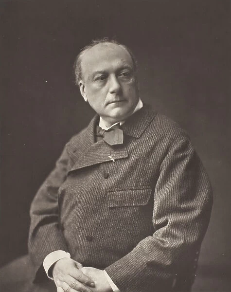 Theodore de Banville, [French poet and writer], c. 1876. Creator: Emile Tourtin