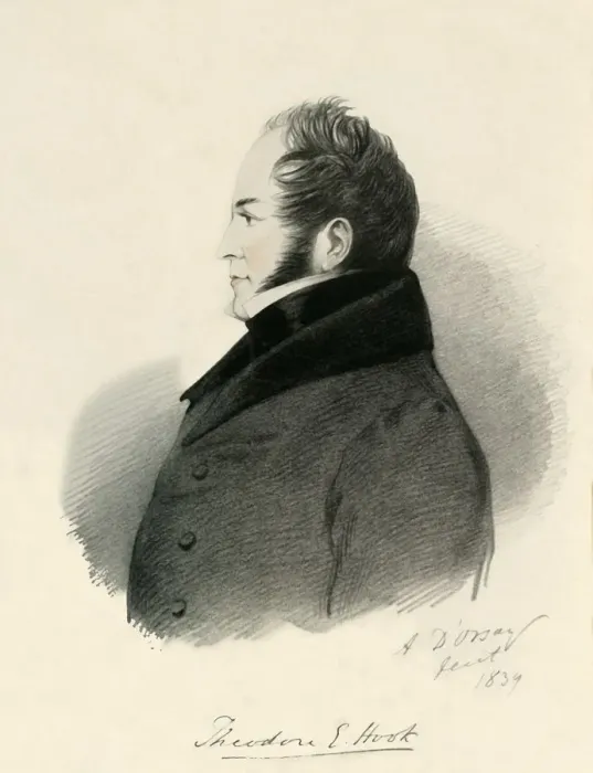 Framed Print : Theodore E. Hook, 1839. Creator: Alfred d Orsay Framed Print : Theodore E. Hook, 1839. Creator: Alfred d Orsay